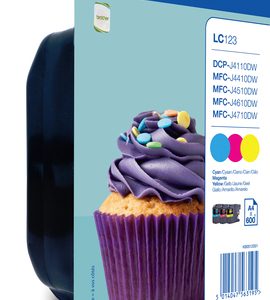 Brother LC-123RBWBP ink cartridge 3 pc(s) Original Cyan, Magenta, Yellow