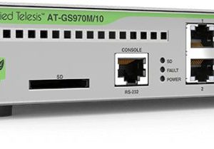 Allied Telesis AT-GS970M/10PS-50 Managed L3 Gigabit Ethernet (10/100/1000) Power over Ethernet (PoE) 1U Black, Grey