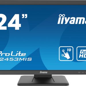 iiyama ProLite T2453MIS-B1 touch screen monitor 59.9 cm (23.6") 1920 x 1080 pixels Multi-touch Multi-user Black