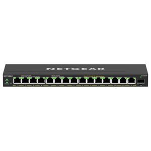 NETGEAR 16-Port High-Power PoE+ Gigabit Ethernet Plus Switch (231W) with 1 SFP port (GS316EPP) Managed Power over Ethernet (PoE) Black