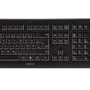 CHERRY DW 3000 keyboard Mouse included RF Wireless AZERTY Belgian Black